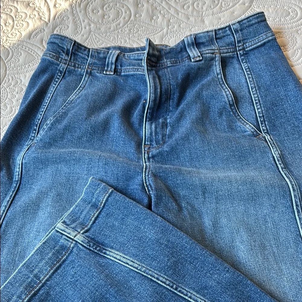 NWOT Madewell Blue Straight Jeans - Picture 3 of 4